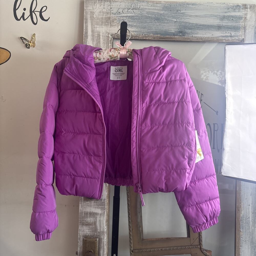Pink/purple Athleta Peak Puffer Jacket Size Large/12